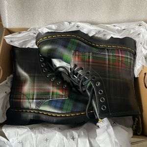 Doc Marten Plaid Classic Combat Boots
